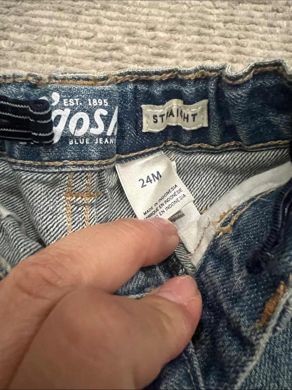 OshKosh B'gosh Light Blue Relaxed Fit Baby Jeans